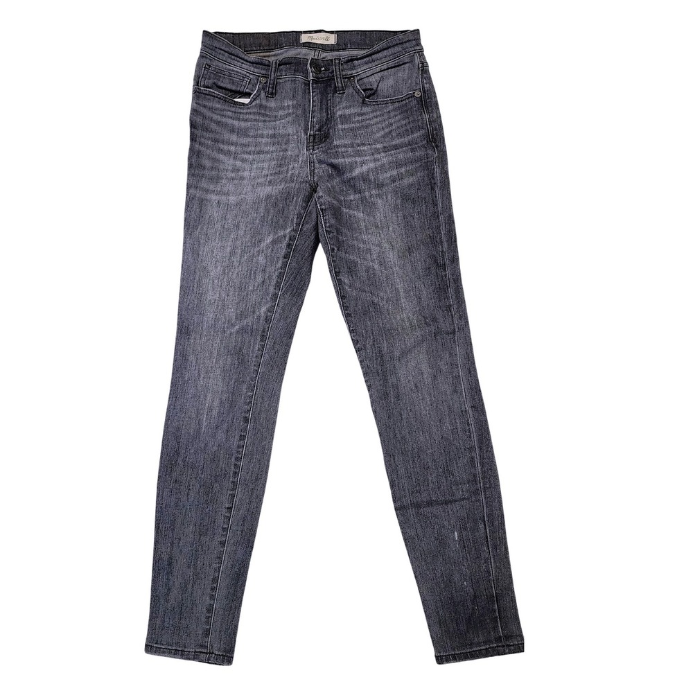 Madewell 9 High Riser Skinny Jeans Charcoal Wash Size 26